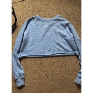 Blessed cropped sweater •offers welcome•